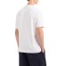 EMPORIO ARMANI T-SHIRT GIROCOLLO A MANICA CORTA REGULAR FIT WHITE IN JERSEY HEAVY CON RICAMO LOGO EAGLE A RILIEVO ASV