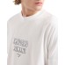 EMPORIO ARMANI T-SHIRT REGULAR FIT A MANICA CORTA WHITE IN JERSEY HEAVY CON RICAMO LOGO LETTERING A RILIEVO ASV	