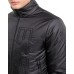 EA7 EMPORIO ARMANI BOMBER JACKET BLACK CON CAPPUCCIO ESTRAIBILE E MAXI LOGO LETTERING RICAMATO TONO SU TONO 