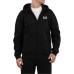 EA7 EMPORIO ARMANI FELPA FULL ZIP IN COTONE CON CAPPUCCIO BLACK 