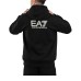 EA7 EMPORIO ARMANI FELPA FULL ZIP IN COTONE CON CAPPUCCIO BLACK 