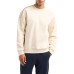 EA7 EMPORIO ARMANI FELPA A GIROCOLLO IN MISTO COTONE BEIGE