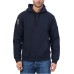 EA7 EMPORIO ARMANI FELPA CON CAPPUCCIO IN MISTO COTONE BLUE 