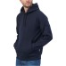 EA7 EMPORIO ARMANI FELPA CON CAPPUCCIO IN MISTO COTONE BLUE 