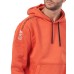 EA7 EMPORIO ARMANI FELPA CON CAPPUCCIO IN MISTO COTONE ORANGE