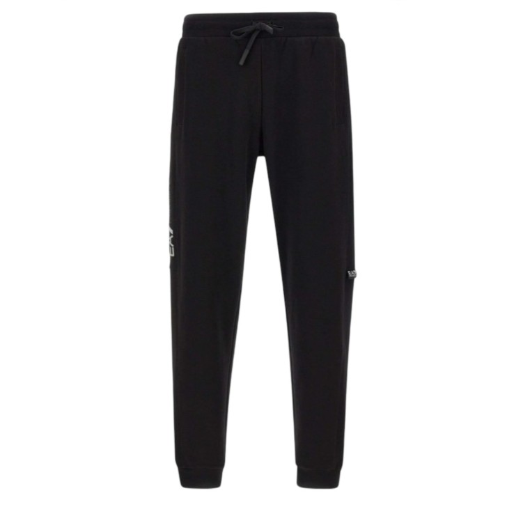 EA7 EMPORIO ARMANI PANTALONE JOGGER BLACK IN MISTO COTONE	