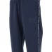 EA7 EMPORIO ARMANI PANTALONE JOGGER BLUE CON LOGO LETTERING E BANDE CON LOGO LETTERING 