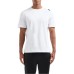 EA7 EMPORIO ARMANI T-SHIRT REGULAR FIT A MANICA CORTA WHITE A GIROCOLLO IN JERSEY DI COTONE	