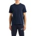 EA7 EMPORIO ARMANI T-SHIRT REGULAR FIT A MANICA CORTA BLUE A GIROCOLLO IN JERSEY DI COTONE  