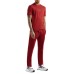 EA7 EMPORIO ARMANI T-SHIRT A MANICA CORTA BORDEAUX IN MISTO VISCOSA STRETCH CON LOGO LETTERING