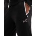 EA7 EMPORIO ARMANI TUTA COMPLETA IN COTONE BLACK