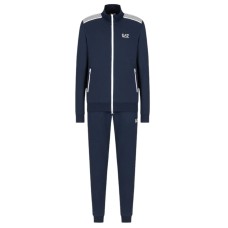 EA7 EMPORIO ARMANI TUTA COMPLETA IN COTONE BLUE 