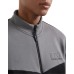 EA7 EMPORIO ARMANI TUTA COMPLETA IN MISTO COTONE BLACK E GREY CON LOGO LETTERING