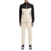 EA7 EMPORIO ARMANI TUTA COMPLETA IN MISTO COTONE BEIGE E BLACK CON LOGO LETTERING	