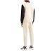 EA7 EMPORIO ARMANI TUTA COMPLETA IN MISTO COTONE BEIGE E BLACK CON LOGO LETTERING	