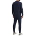 EA7 EMPORIO ARMANI TUTA COMPLETA IN MISTO COTONE BLUE CON LOGO LETTERING	