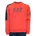 EA7 EMPORIO ARMANI TUTA COMPLETA IN MISTO COTONE ORANGE CON LOGO LETTERING	