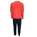 EA7 EMPORIO ARMANI TUTA COMPLETA IN MISTO COTONE ORANGE CON LOGO LETTERING	