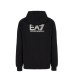 EA7 EMPORIO ARMANI TUTA COMPLETA IN MISTO COTONE BLACK