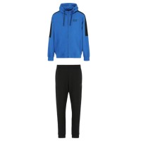 EA7 EMPORIO ARMANI TUTA COMPLETA IN MISTO COTONE BLUETTE E BLACK