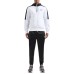 EA7 EMPORIO ARMANI TUTA COMPLETA IN TESSUTO TECNICO BLACK E WHITE CON LOGO LETTERING