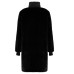 EA7 EMPORIO ARMANI CAPPOTTO A COLLO ALTO IN PELLICCIA BLACK 