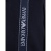 Emporio Armani Pantalone jogger Blu Navy con banda logata jacquard da Uomo 