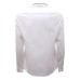 EMPORIO ARMANI CAMICIA SLIM FIT IN COTONE WHITE CON COLLO LOGO LETTERING 