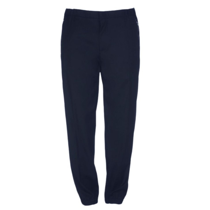 EMPORIO ARMANI PANTALONE JOGGER BLU NAVY IN JERSEY MISTO LANA VERGINE