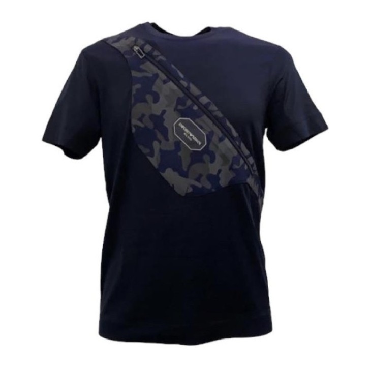 Emporio Armani T-shirt a manica corta Blu Navy da Uomo