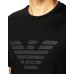 EMPORIO ARMANI T-SHIRT DA UOMO NERA CON LOGO NELLA PARTE ANTERIORE 