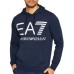 EA7 Emporio Armani Felpa Blu Navy con cappuccio