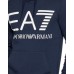 EA7 Emporio Armani Felpa Blu Navy con cappuccio