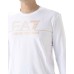 EA7 Emporio Armani t-shirt a manica lunga bianca da Uomo 