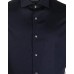 EMPORIO ARMANI CAMICIA REGULAR FIT BLU NAVY IN COTONE CON LOGO EA EAGLE ALL OVER TONO SU TONO	