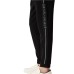 Emporio Armani Pantalone jogger nero in double jersey con bande laterali elastiche con logo Emporio Armani 