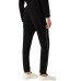 Emporio Armani Pantalone jogger nero in double jersey con bande laterali elastiche con logo Emporio Armani 