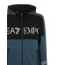 EA7 EMPORIO ARMANI FELPA DA UOMO CON ZIP E CAPPUCCIO 