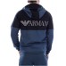 EA7 EMPORIO ARMANI FELPA DA UOMO CON ZIP E CAPPUCCIO 