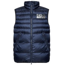 EA7 Emporio Armani Gilet da Uomo Blu con logo nella parte anteriore 