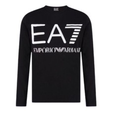 EA7 Emporio Armani T-shirt a manica lunga da uomo nera