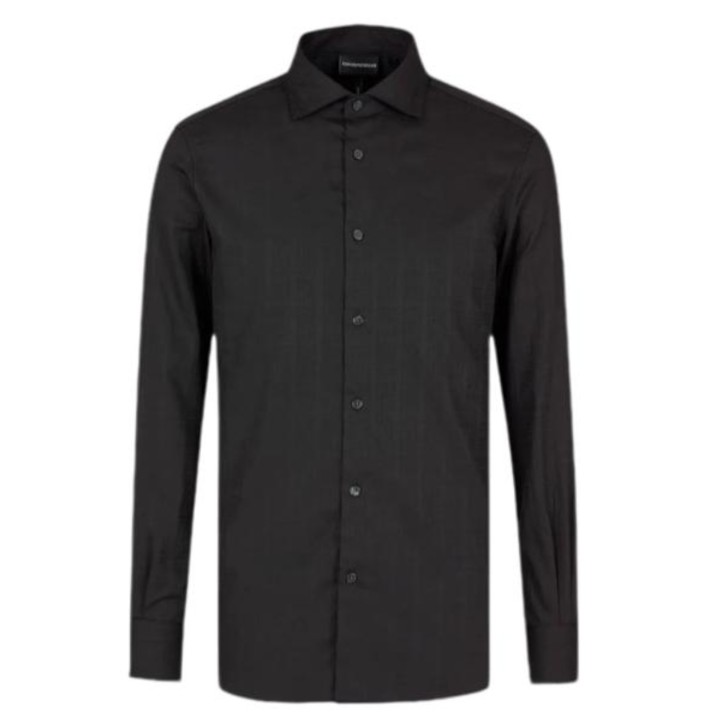 EMPORIO ARMANI SHIRT RIGLOGO NAVY