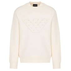 EMPORIO ARMANI SWEATSHIRT VANIGLIA