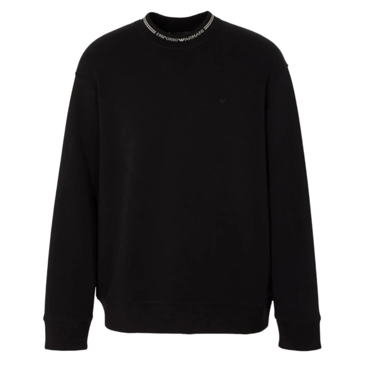 EMPORIO ARMANI SWEATSHIRT BLACK NECK