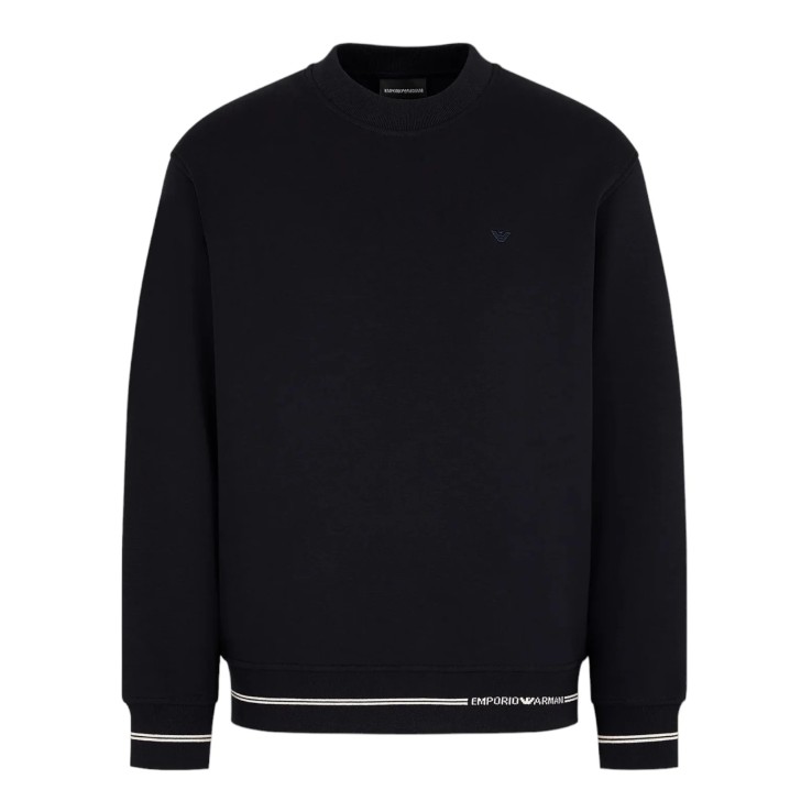 EMPORIO ARMANI SWEATSHIRT BLACK SIDE