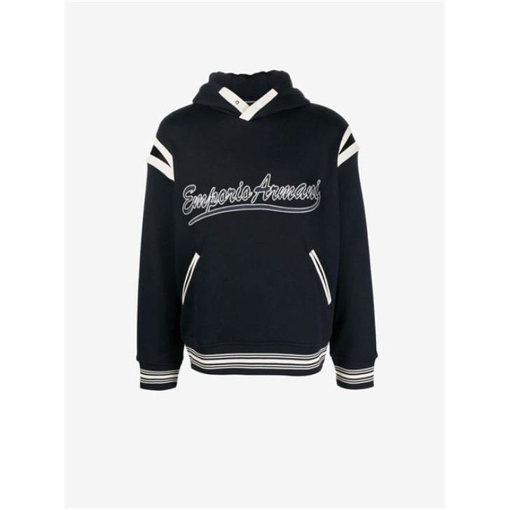 EMPORIO ARMANI SWEATSHIRT BLU NAVY