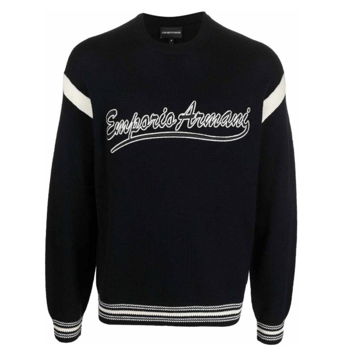 EMPORIO ARMANI PULLOVER BLU NAVY