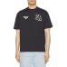 EMPORIO ARMANI T-SHIRT IN COTONE A MANICA CORTA BLU NAVY CON MAXI PATCH LOGO RICAMATI 