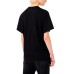 EMPORIO ARMANI T-SHIRT IN COTONE A MANICA CORTA BLACK CON MAXI LOGO STAMPA AQUILA