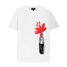 EMPORIO ARMANI T-SHIRT BIANCA LIPSTICK